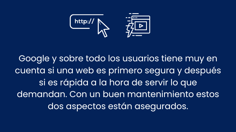 Velocidad y seguridad web