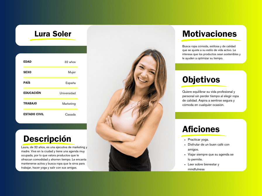 ejemplo buyer persona creado